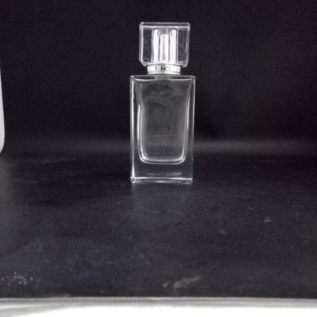 Botol Parfum FT2532 50 ml easy pump crystal no iner silver 1pc