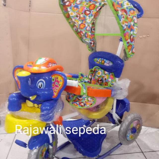  Sepeda  anak  roda tiga royal  8088cj ic musik gajah pakai 