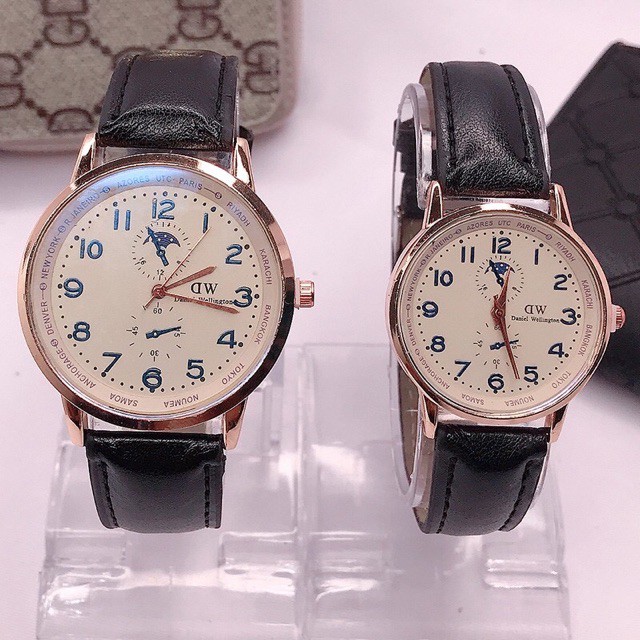 ✅[COD] Jam Tangan Couple Kulit Bahan Pria Wantia Watch C10