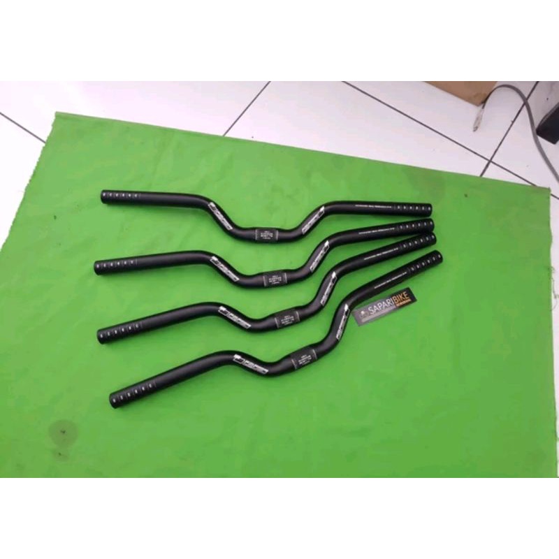 Stang handlebar FMF mid rise riser 25.4mm x 520mm bahan alloy alumunium sepeda mtb seli lipat federal folding bike