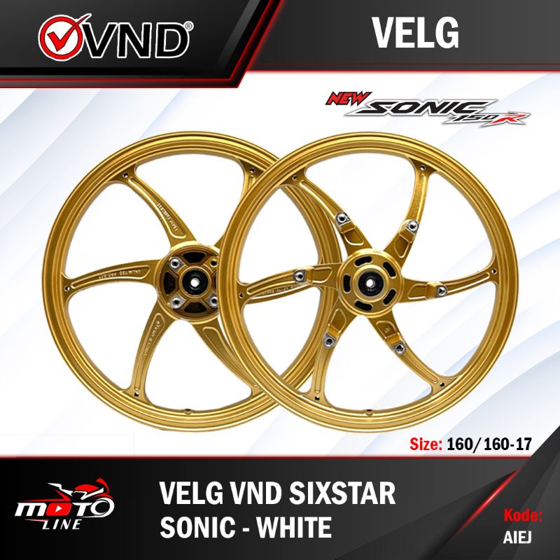 VND Velg RACING Six Star Sonic 150R - 160X17 & 160x17
