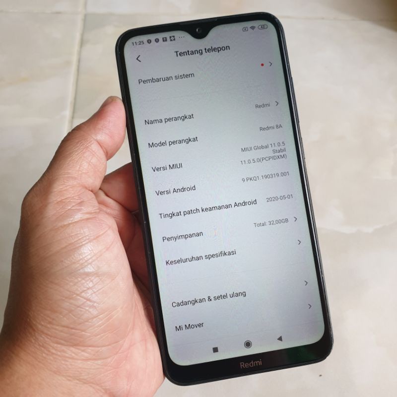 Xiaomi Redmi 8A 2/32 Ram 2gb Rom 32gb second normal siap pakai