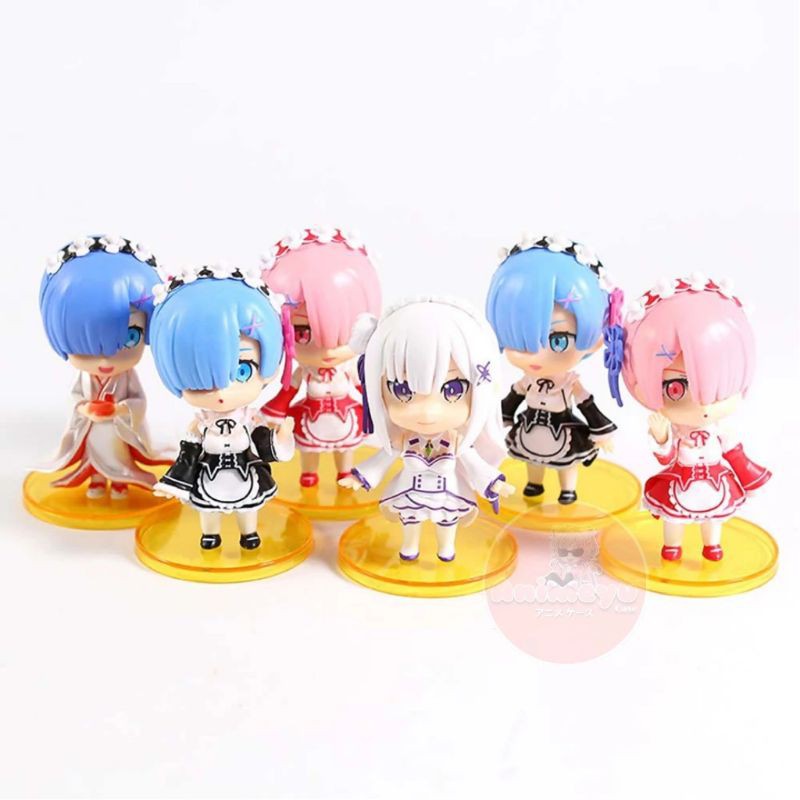 Action Figure Re Zero Rem, Emilia