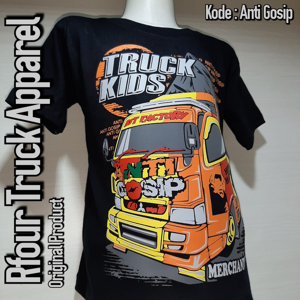 GROSIR KAOS  TRUCK ANAK ANTI  GOSIP  USIA 1 6 TH kaos  truck 