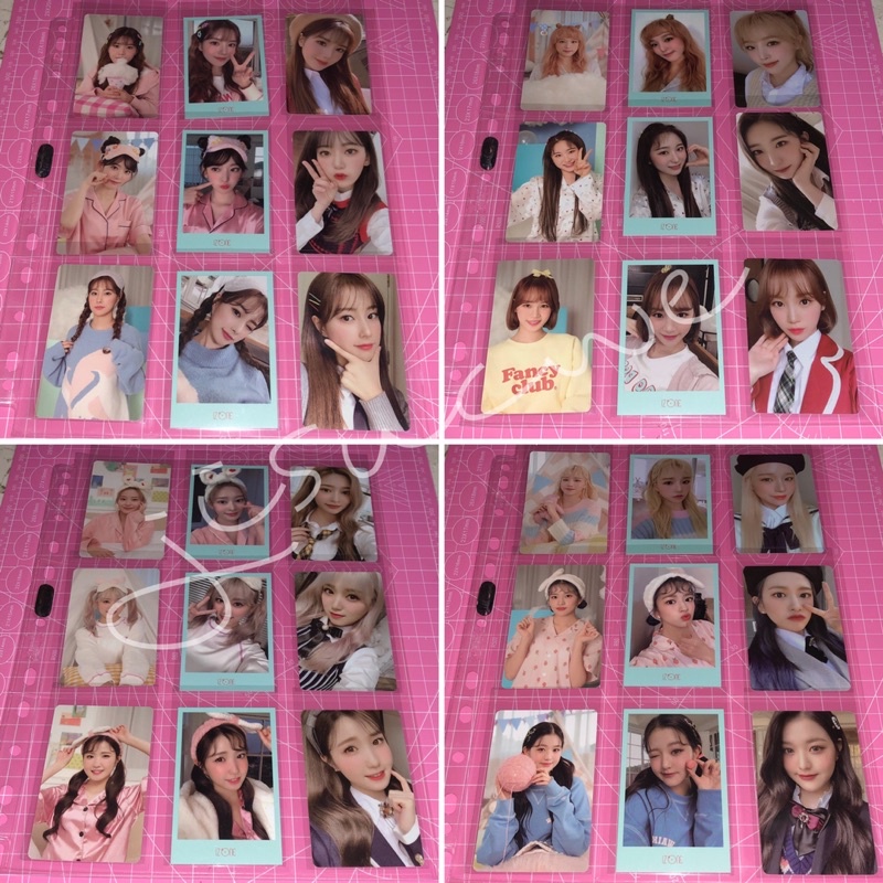 photocard pc ar polaroid izone secret diary set with photo id