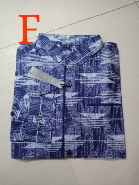 Kemeja Motif Lengan Panjang Kemeja Katun Kemeja Casual Kemeja Kerja Kemeja Pria