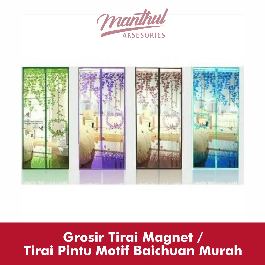 Grosir Tirai Magnet  Tirai Pintu Motif  Murah