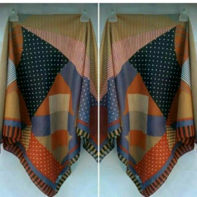 Segi empat voal premium motif Shelby