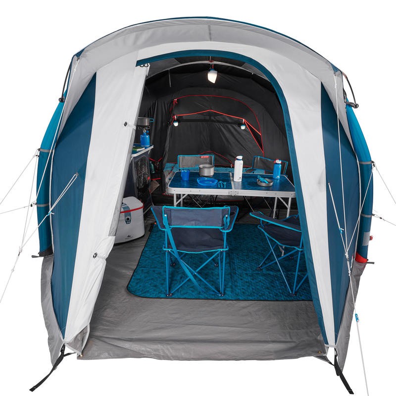 Quechua Tenda Inflateble Air Second 4.1 fresh Kapasitas 4 Orang 1 Ruang Tidur