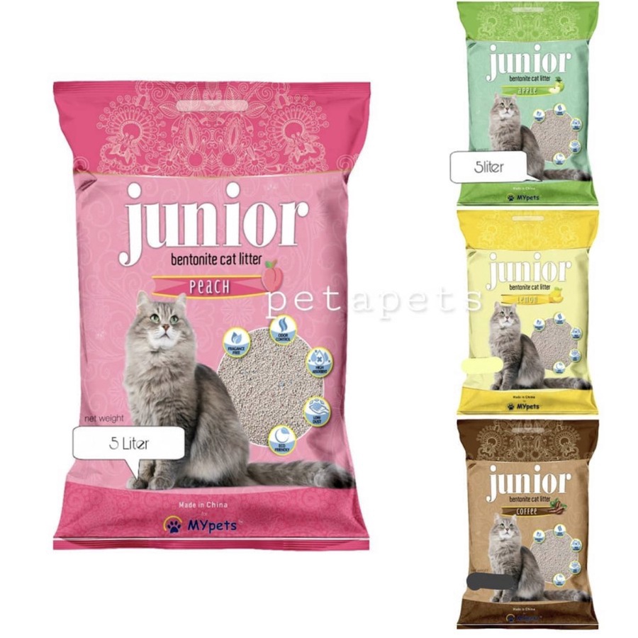 Pasir Kucing Wangi Gumpal Junior 5 L