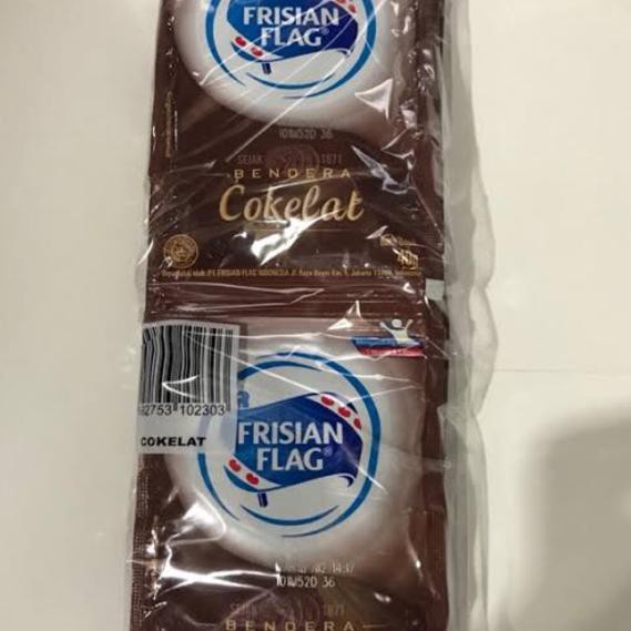 

READY STOK ! Susu kental manis cap bendera / frisian flag rasa coklat sachet @ecer