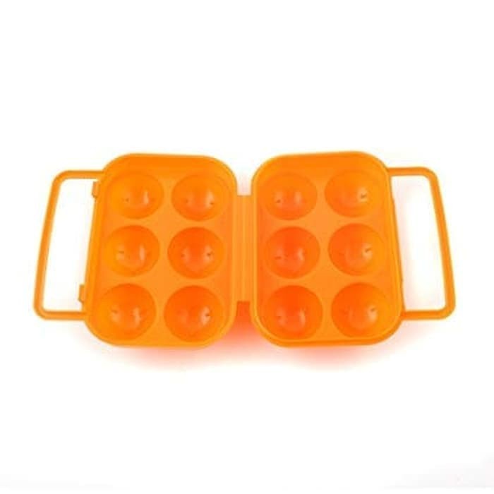 Egg Holder Case isi 6 tempat telur outdoor camping