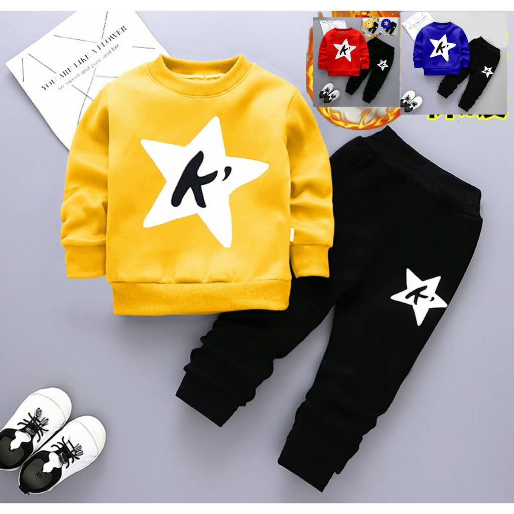 STELAN ANAK ANAK,STELAN SWEATER JOGGER,STELAN K A KIDS