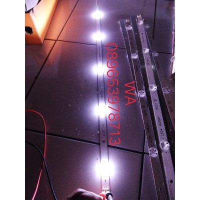 Lampu Led backlight TV LG 32inch 5 Kancing 3v Aluminium alternatif 32LF520A panjang 59Cm