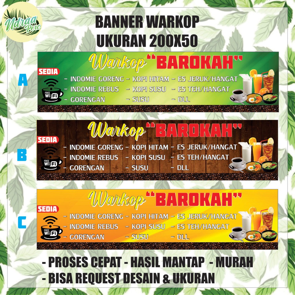 Contoh Spanduk Warkop 10 Contoh Desain Spanduk Warung Kopi Dengan