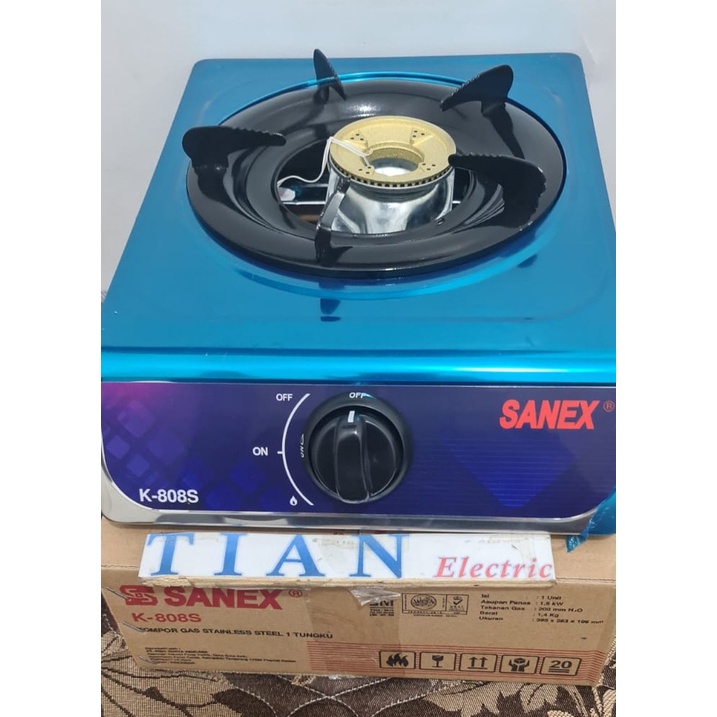 SANEX K-808S Kompor Gas 1 Tungku Stainless