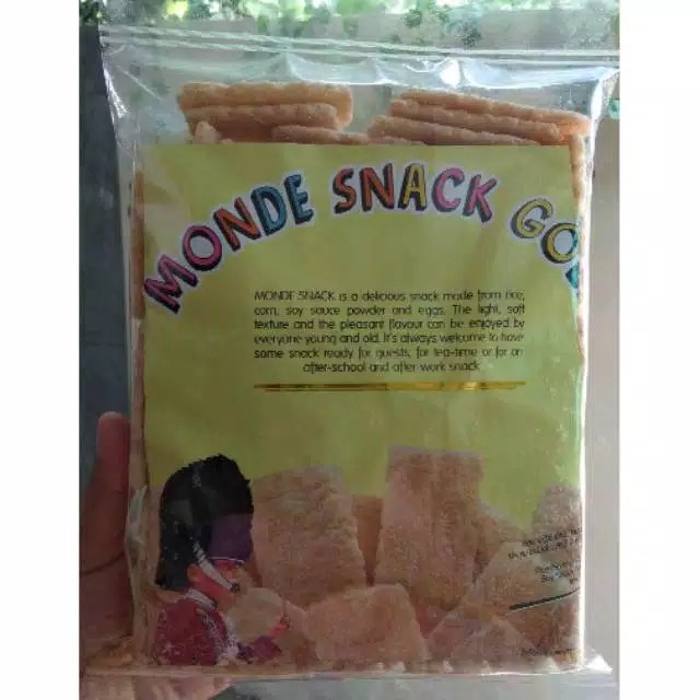 

Monde Snack Gold Rice Cracker Kiloan Asli Original Spicy 300gr 250gr 200gr / Snack Kiloan Rice Cracker Monde Snack Gold