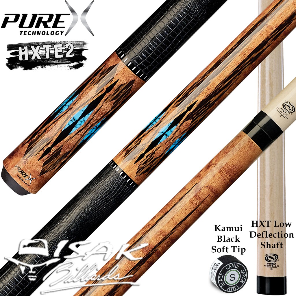 PureX HXTE2 Cue - HXT Low Deflection Shaft Billiard Stick Players Play Pure X