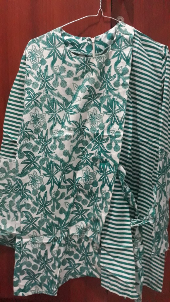 Batik Wanita Asj Sa Hrb026 Kenongo Kemeja Tosca Pendek