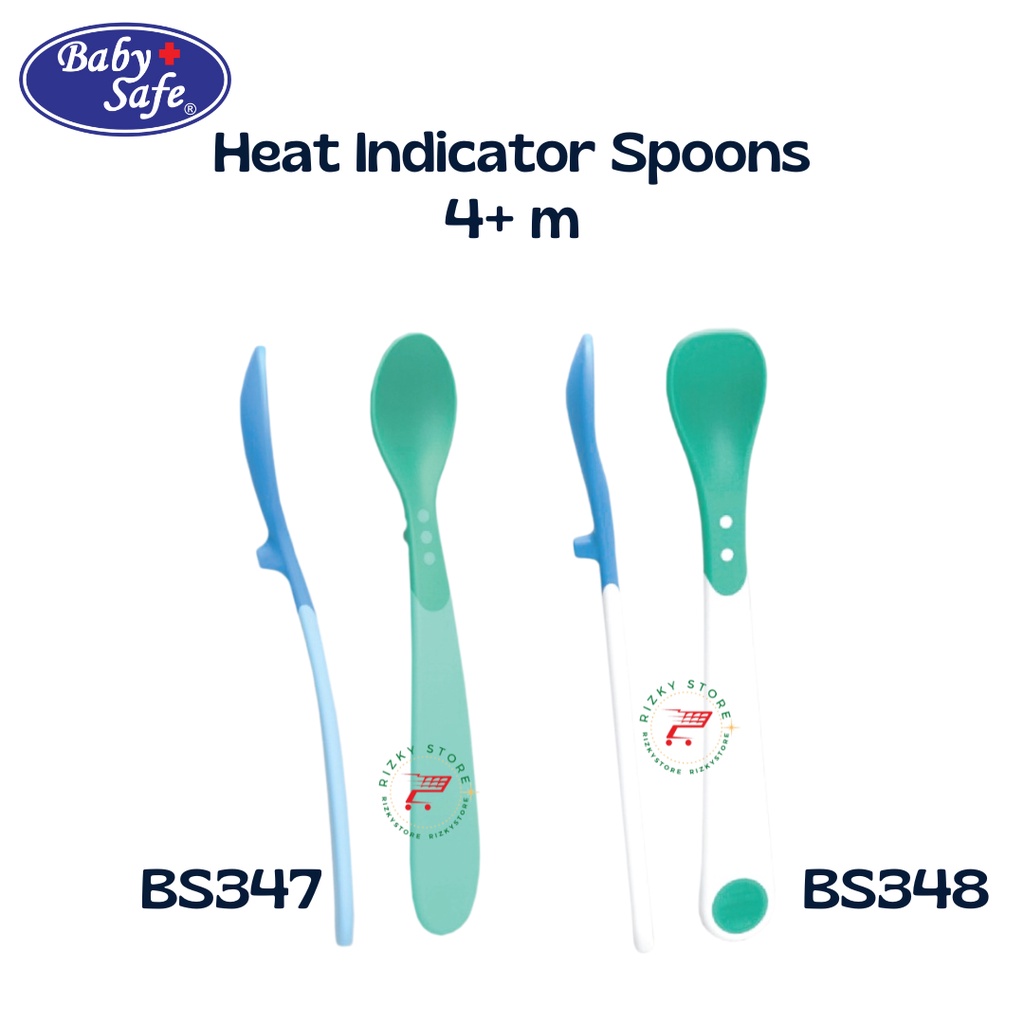 Baby Safe sendok makan bayi safety/Heat Indicator Spoons BS347 BS348