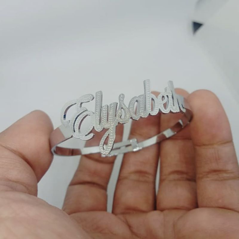 gelang tangan anak dan bangle custom Nama