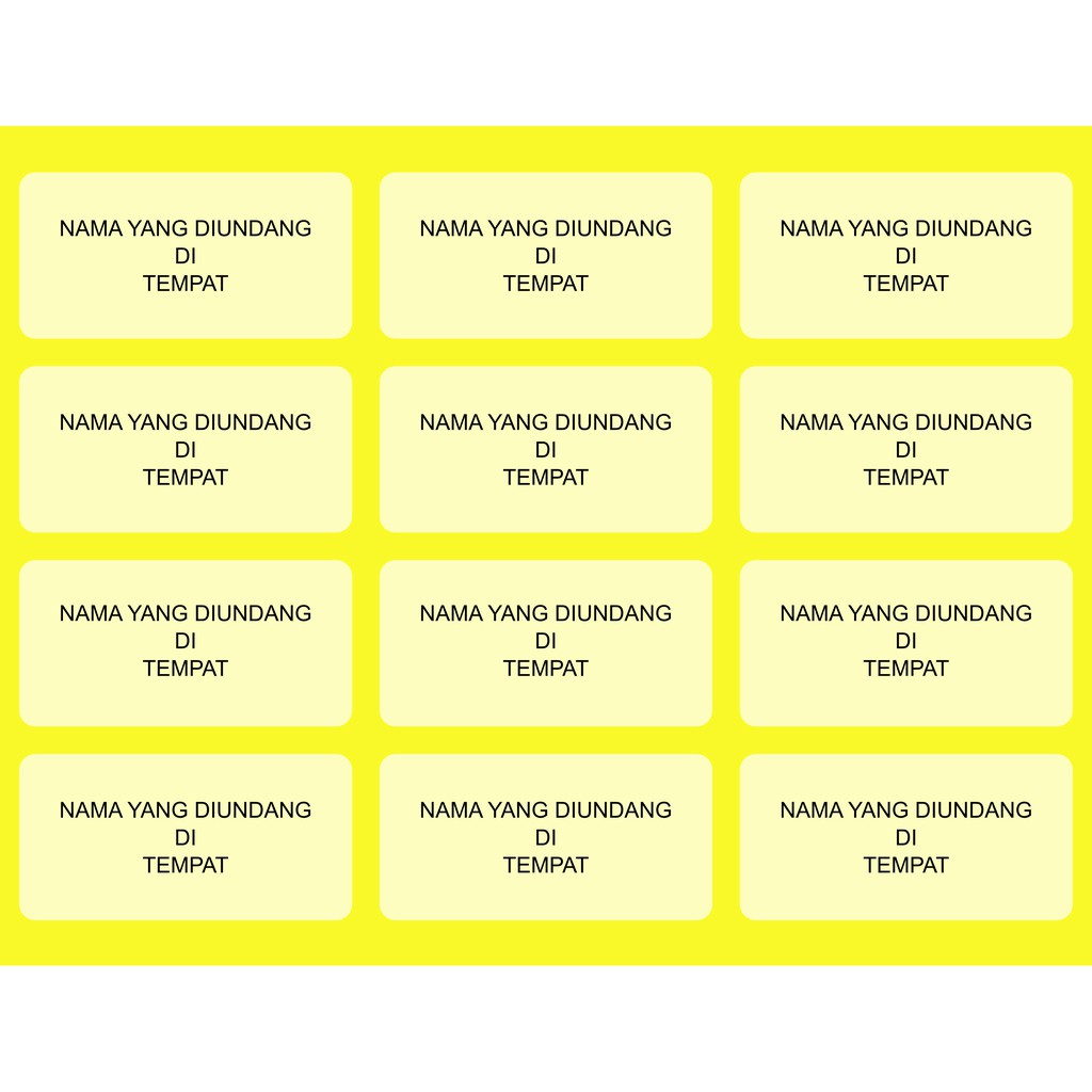 

CETAK PRINT LABEL UNDANGAN No. 103 TRANSPARAN