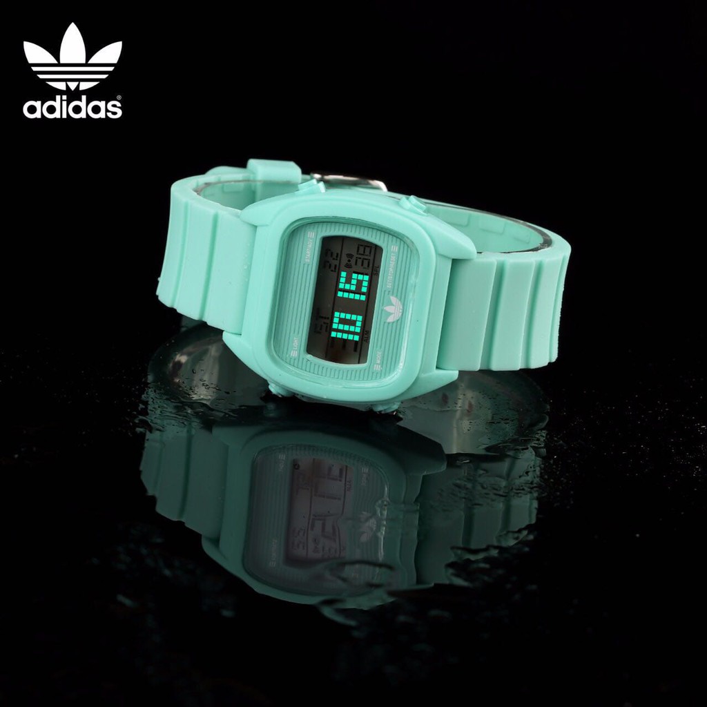 SY. Jam tangan wanita ADIDAS Segi Digital(Rubber), Water Resist, Best quality, Diameter 3,8cm + box
