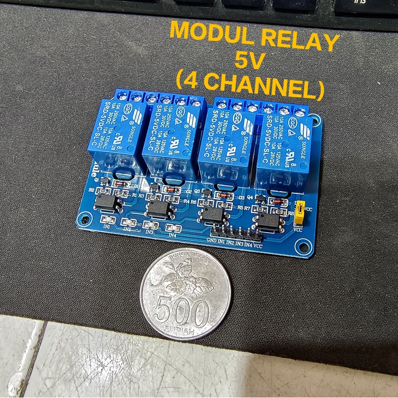 Kit Modul Relay 5V 4Ch / Module 5 Volt 4 Channel Arduino Raspberry