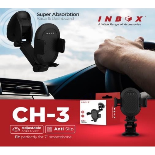 INBOX Holder Stand Mobil CH 1 / 2 / 3 / 4 360 Rotate Car Holder Handphone