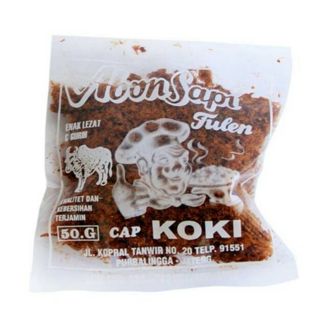 

Abon Sapi Tulen Cap Koki Original Kualitas Super Oleh Oleh Khas Purbalingga Kemasan 50 Gram