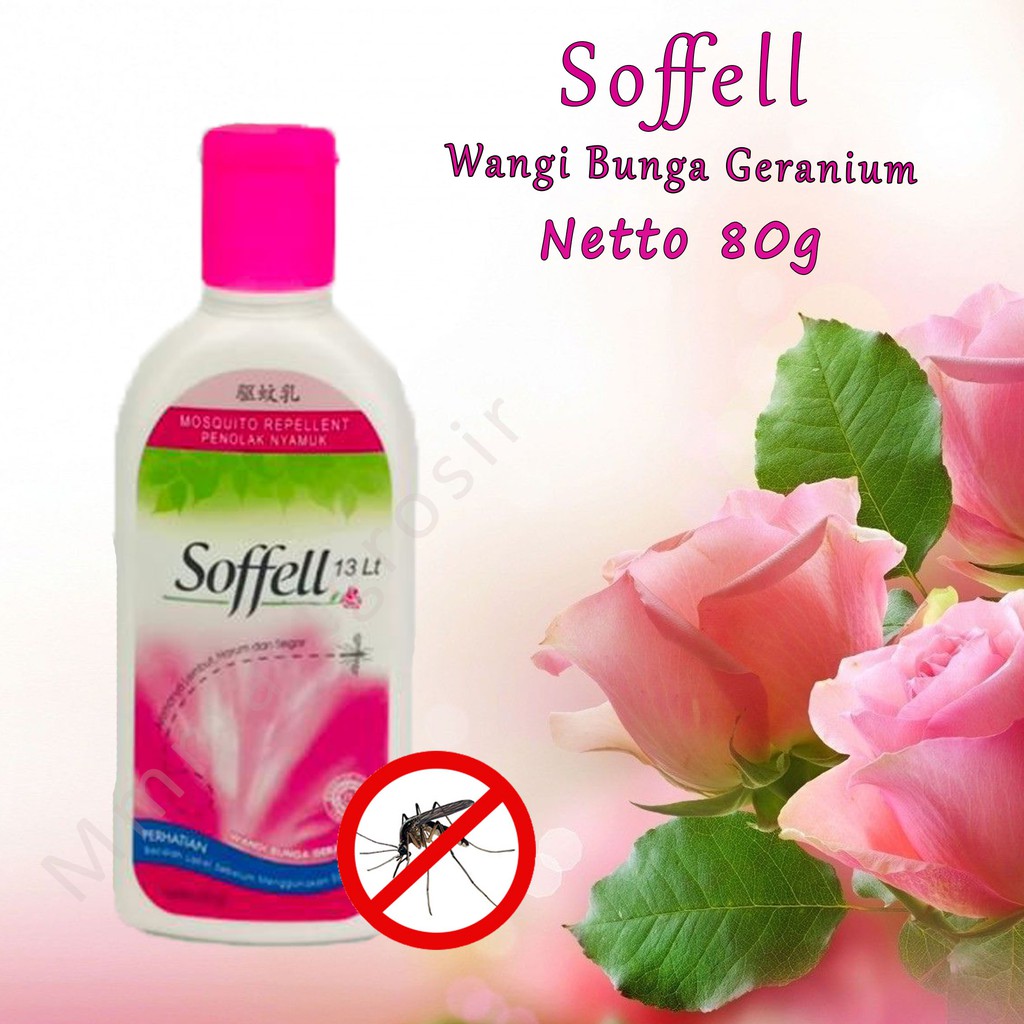 Soffell / Lotion anti nyamuk / Jeruk / Geranium / 80ml