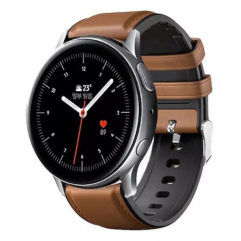 TALI STRAP SAMSUNG GALAXY ACTIVE 2 40MM 44MM SMARTWATCH MODEL LEATHER RUBBER KULIT KARET