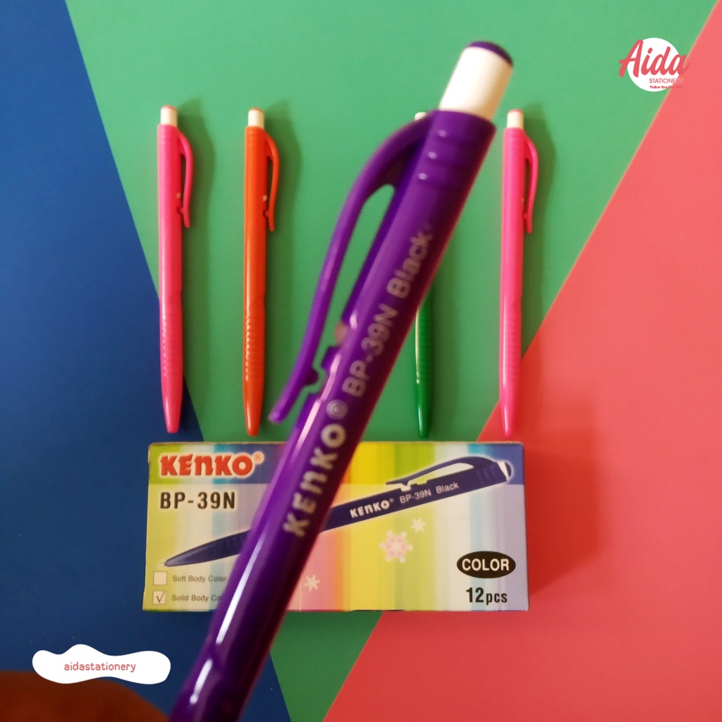 

Pulpen Kenko BP-39N 12 Pcs Tinta Hitam Variasi Warna (Satuan)
