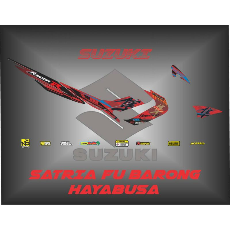Striping Variasi Satria Fu Barong Hayabusa 1