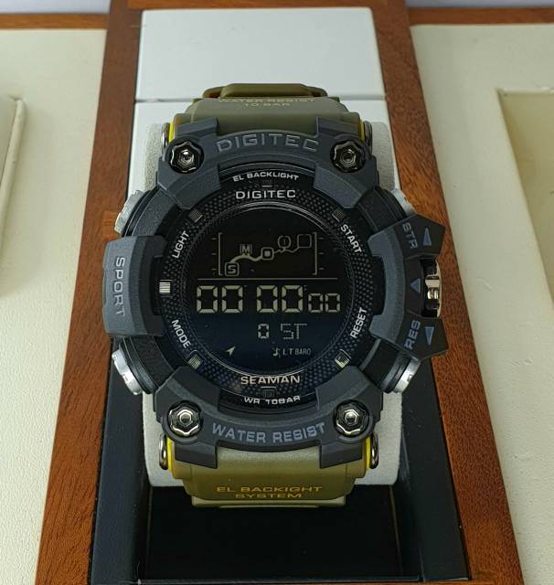 Jam Tangan Pria Digitec Original Digital Water Resist