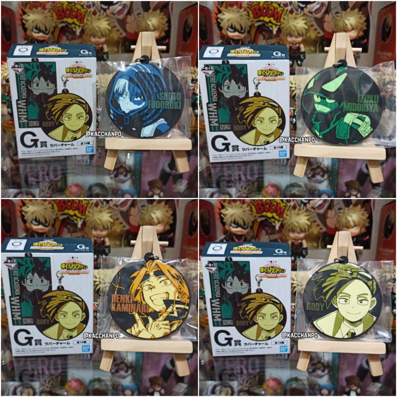 Rubber Round Keychain BNHA Official Merchandise My Boku No Hero Academia Gantungan Kunci Shoto Todor