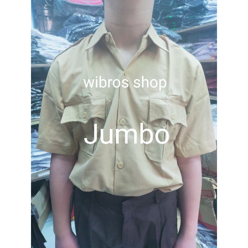 Jual Seragam Pramuka Penggalang Putra Putri Jumbo Merk Mampank Baju Pramuka Penggalang Jumbo 