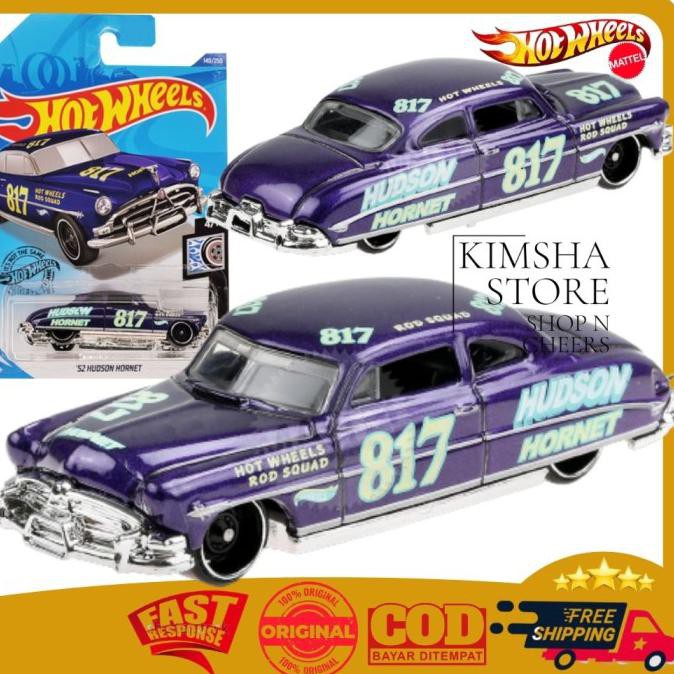 Hemat Hot Wheels 52 Hudson Hornet Die Cast Hotwheels Mainan Mobil Ori Mattel - Ungu Berkualitas