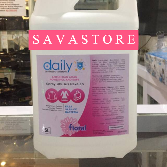 DESINFEKTAN DAILY DISINFEKTAN CAIR ANTISEPTIC BACTERIAL 5 LITER KHUSUS UNTUK PAKAIAN