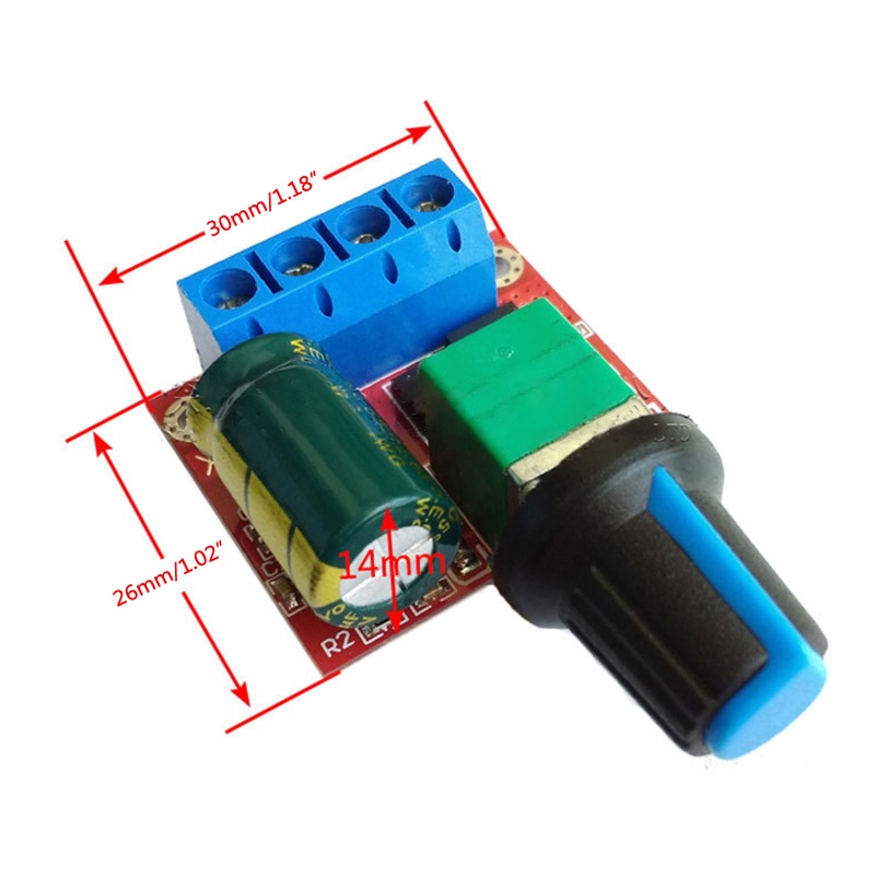 btsg 5A 90W PWM 12V for DC Motor Speed Controller Module DC-DC 4.5V-35V Adjustable Speed Regulator Control Governor Swit
