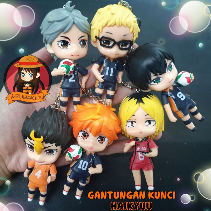 Gantungan kunci figure haikyuu