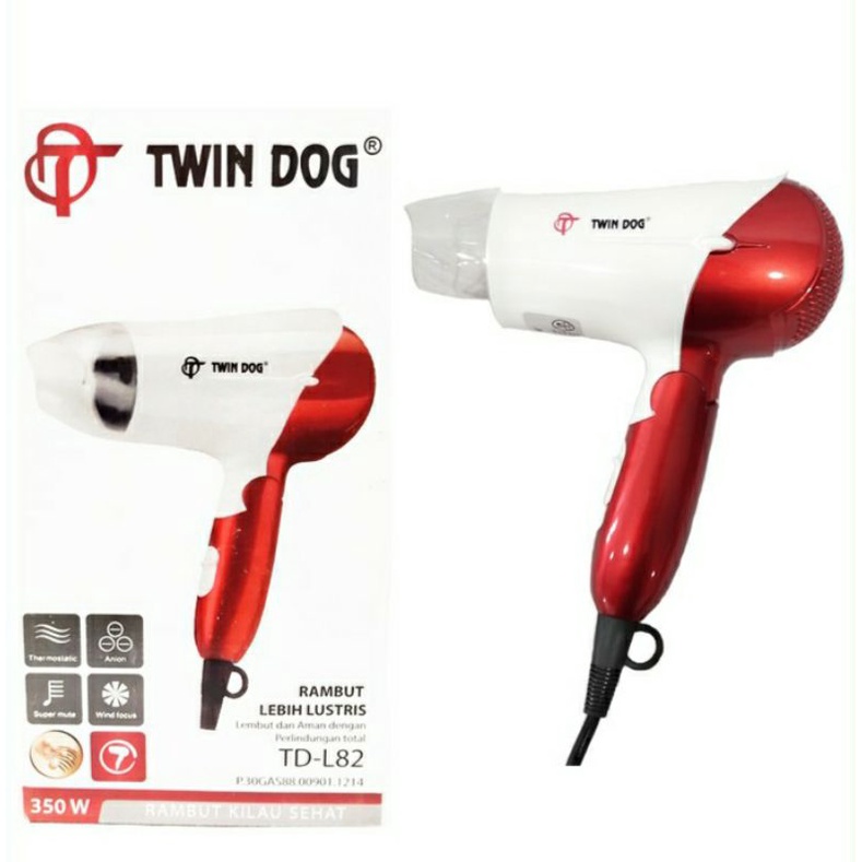 Twindog , Yamakawa ,  2235  , TD ,  L82  , Twin Dog, Hairdryer , Hair Dryer Pering rambut