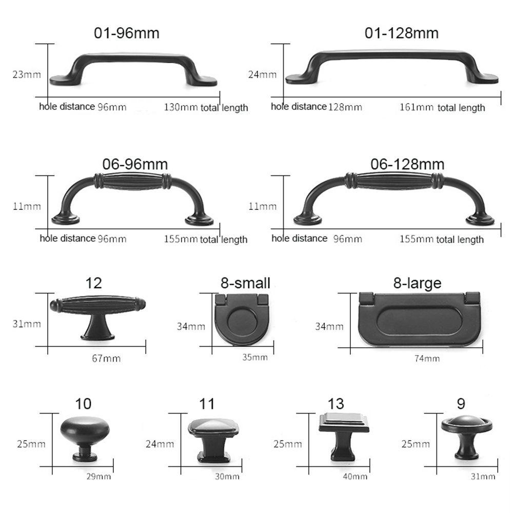 [Elegan] Handle Lemari Paduan Aluminium Solid Dengan Sekrup Tarikan Pintu Dapur Knob Lemari