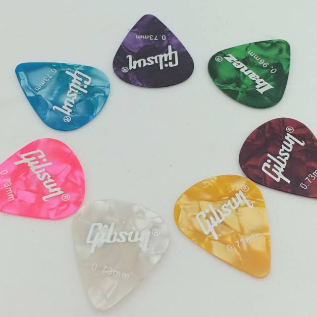 (NCS) Pick Gitar Bass Ukulele Tebal Ibanez Gibsun Alice / Plektrum / Plektra genjrengan 0,71 0,58 mm