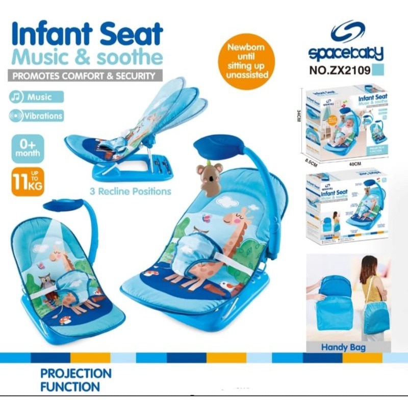 INFANT SEAT SPACEBABY ZX2109 Baby Fold Up Infant Rocker Spacebaby infant seat proyektor ZX-2109 / tempat duduk bayi SPACE BABY INFANT SEAT MUSIC &amp; SHOOTE SPACE BABY ZX 2109 TEMPAT DUDUK AYUN INFANT SEAT SPACEBABY ADA LAMPU BABY BOUNCER INFANT SEAT ZX 2109