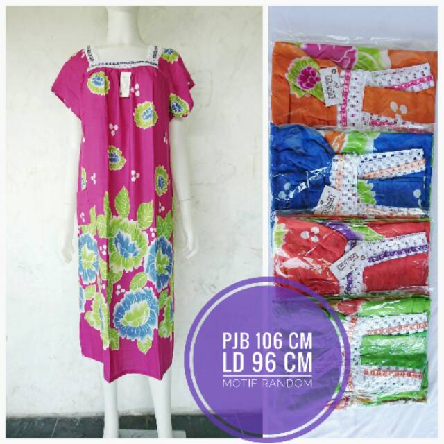 Daster batik renda,longdress soloan batik baju tidur wanita grosir murah