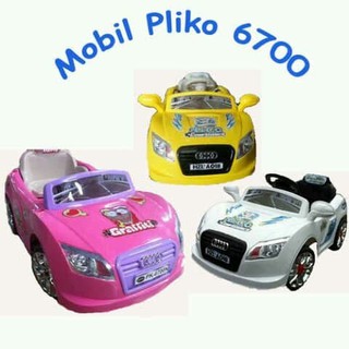  Mobil  baterai aki  kering  anak pliko pk 6700N remote  lampu 