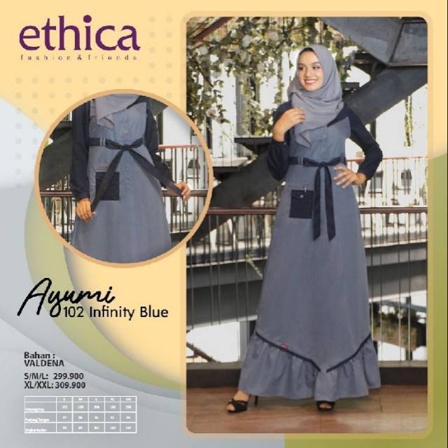 GAMIS AYUMI 102 INFINITY BLUE ||  ETHICA