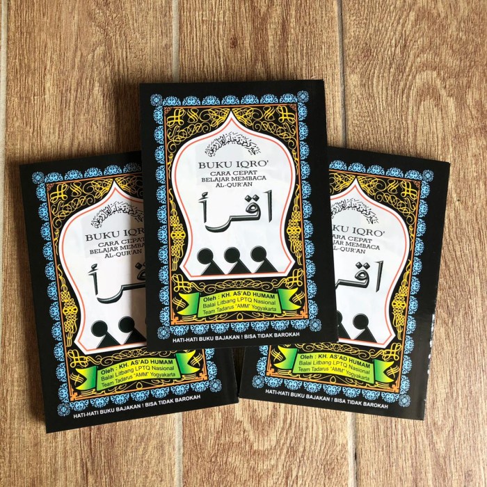 Buku Iqra / Buku Iqro Bacaan Mengaji Anak Ukuran Besar &amp; Kecil