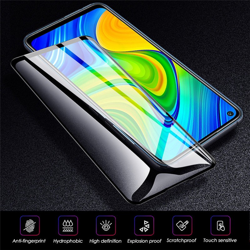 Pelindung Layar Tempered Glass Redmi Note 9 + Pro 2 in 1